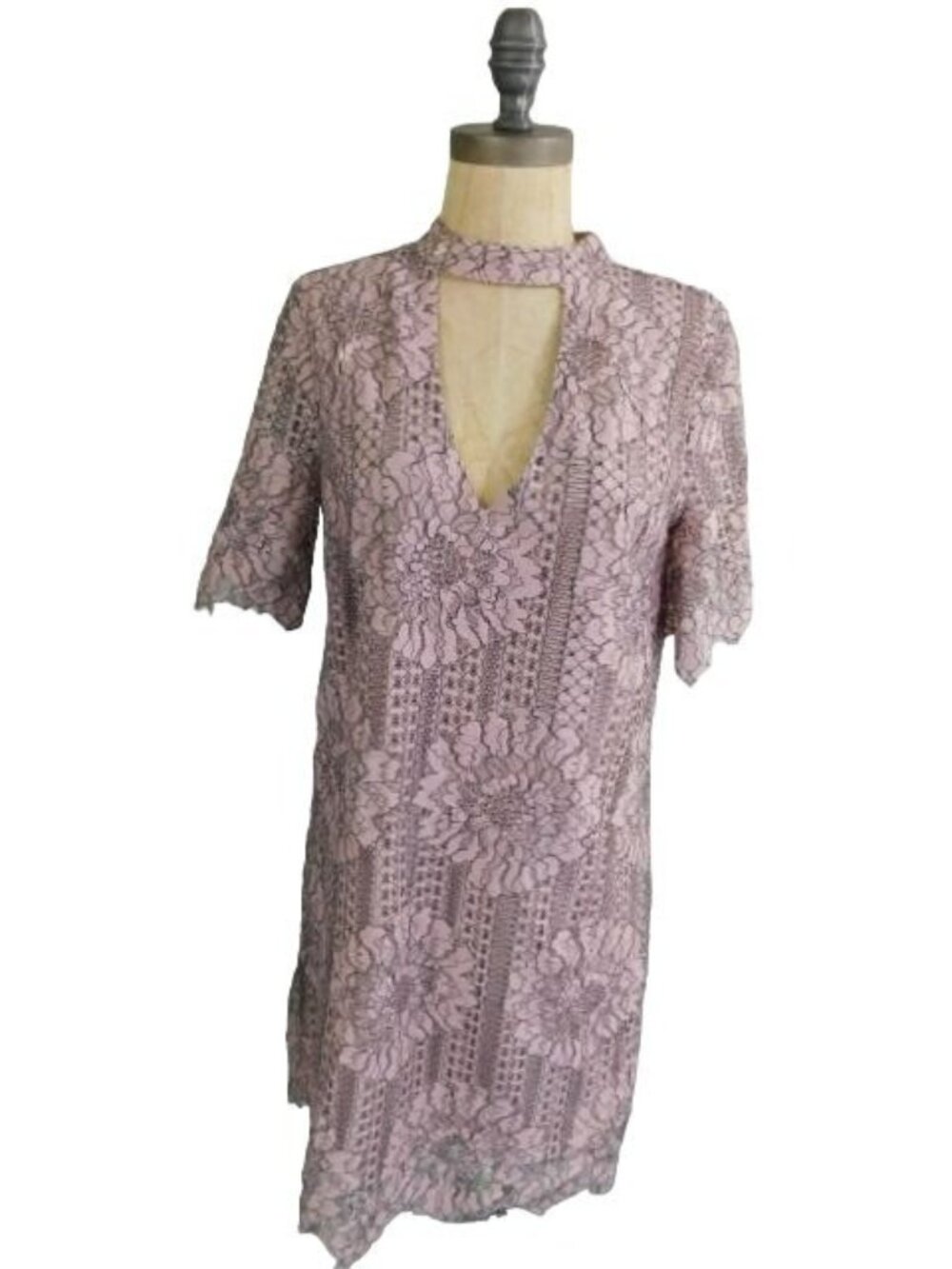 Socialite Size S Small Lace Vneck Lined Dress Nordstrom